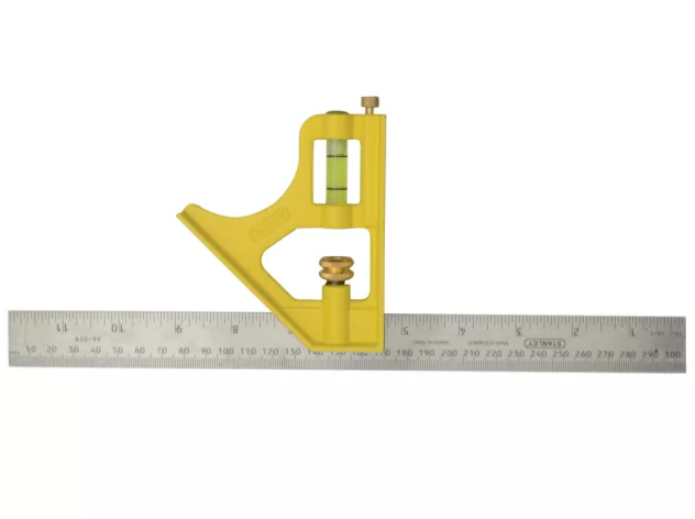 Stanley STA246028 Die Cast Combination Square 300mm - Premium Squares from Stanley - Just $30.0! Shop now at W Hurst & Son (IW) Ltd