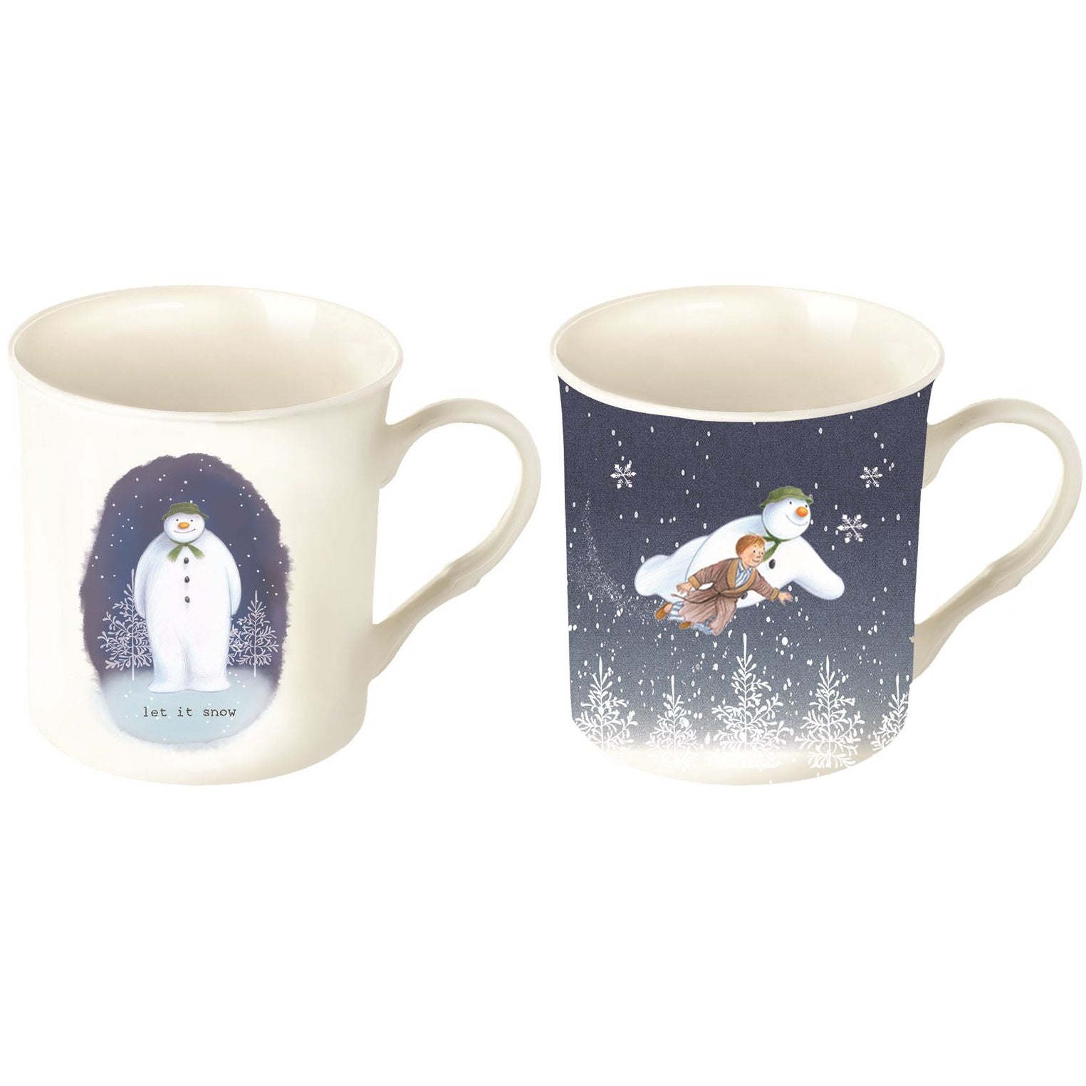 The Snowman SGSM001 Mug Set Dark Blue Set of 2 - Premium Christmas Mugs from eddingtons - Just $12.95! Shop now at W Hurst & Son (IW) Ltd