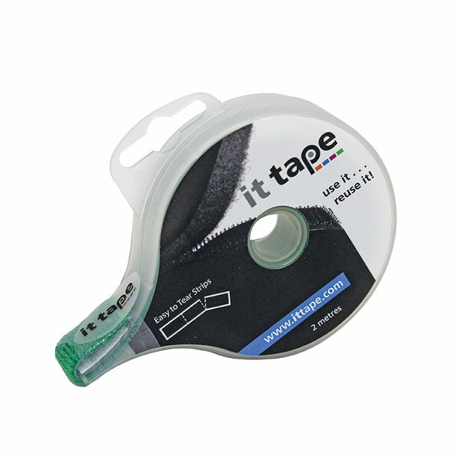 It Tape Dispenser with 2Mtrs of Hook and Loop It Tape - Various Colours Green Hook and Loop Tape It Tape Brand_It Tape Collections_Tapes / Adhesives Decorating decorating supplies Google Product It Tape Product Type_Hook and Loop Tape Tapes & Adhesives Velcro