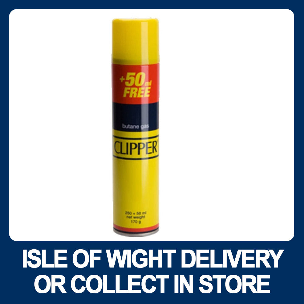 Clipper Butane gas refill 250ml + 50ml FREE! - Premium Gas Lighters from W Hurst & Son (IW) Ltd - Just $1.89! Shop now at W Hurst & Son (IW) Ltd