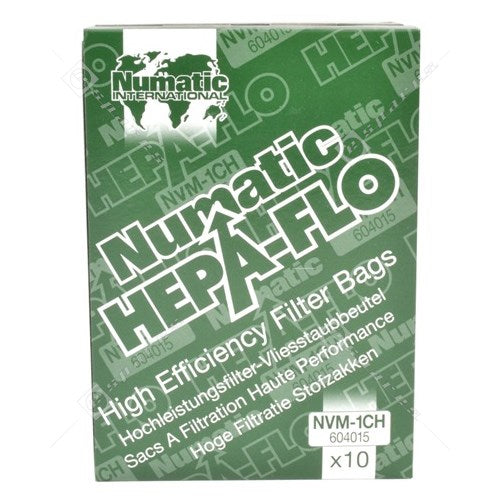 Numatic NVM-1CH HepaFlo Filter Vacuum Bags - Pack of 10 - Premium Vacuum Bags and Accessories from Numatic - Just $15.50! Shop now at W Hurst & Son (IW) Ltd