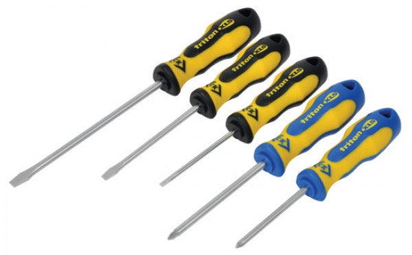 CK T4727 Screwdriver set - 5 Piece Slotted/PZD - Premium Screwdriver Sets from C.K Tools - Just $16.99! Shop now at W Hurst & Son (IW) Ltd