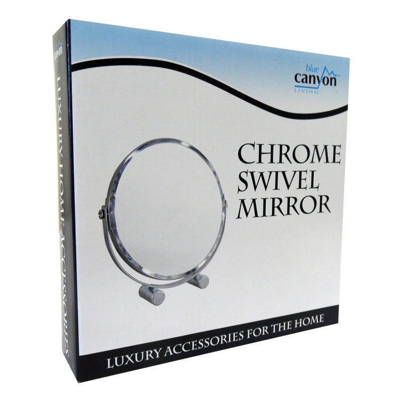 Blue Canyon BA-121 Table / Swivel Mirror Chrome Mirrors Blue Canyon Bathroom Blue Canyon Brand_Blue Canyon Collections_Bathroom Google Product Product Type_Mirrors