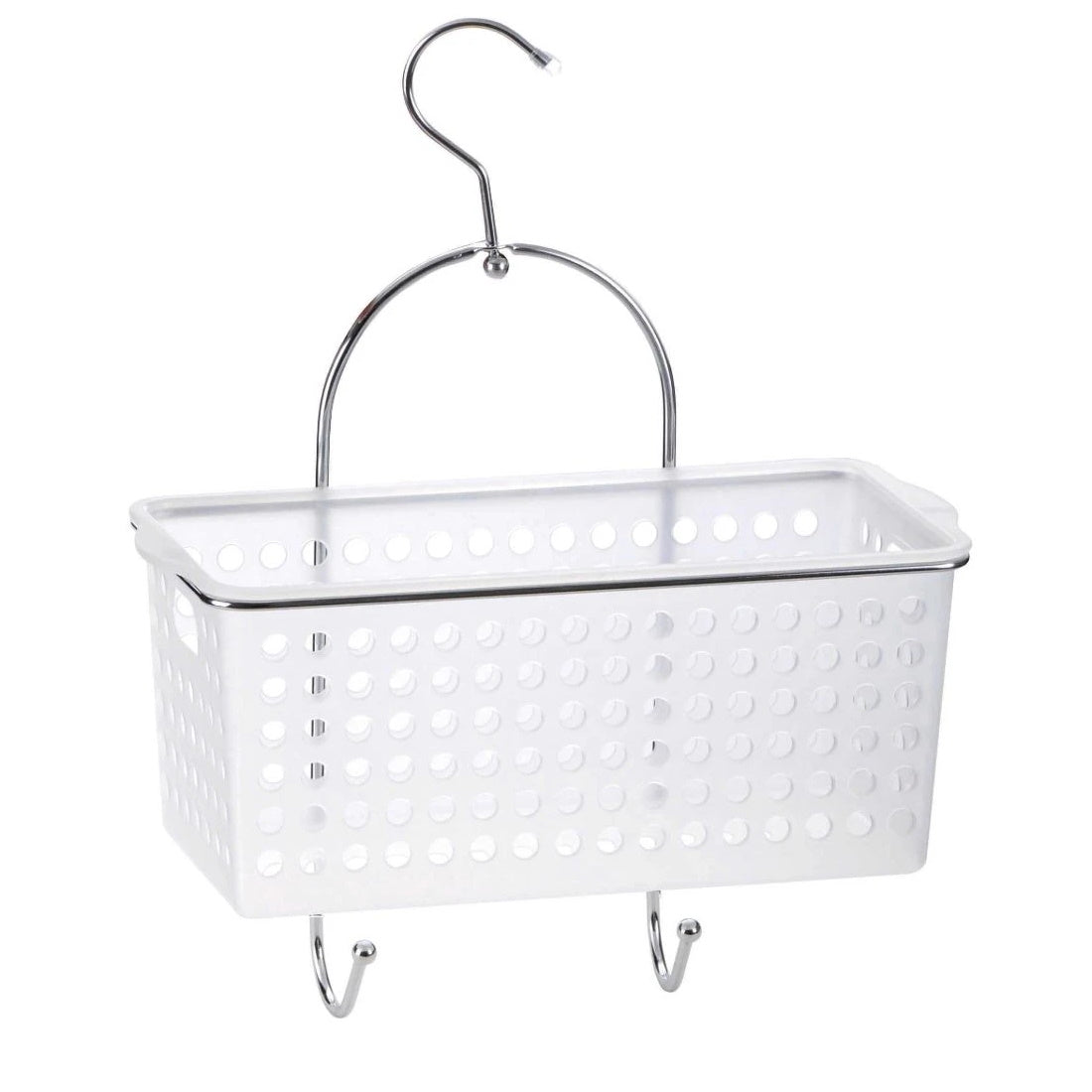 Blue Canyon BA0870 1 Tier Hanging Shower Caddy Chrome with Plastic Basket - Premium Bathroom Accessories from Blue Canyon - Just $7.99! Shop now at W Hurst & Son (IW) Ltd