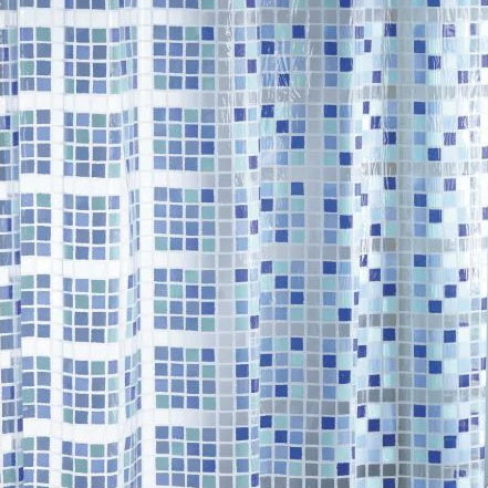 Blue Canyon SC405 Peva Shower Curtain 180x180cm - Mosaic - Premium Shower Curtains from Blue Canyon - Just $6.95! Shop now at W Hurst & Son (IW) Ltd