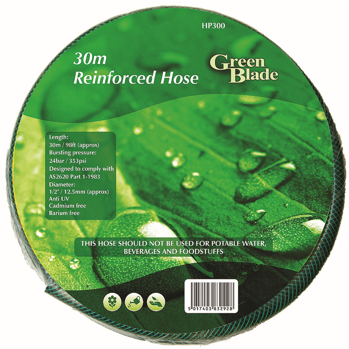 Kingfisher E430X Reinforced Garden Hose 30 Metre Garden Hoses / Reels Kingfisher Brand_Kingfisher Collections_Hoses / Watering Google Product Greenhouse & Garden Hoses & Watering Jubilee Product Type_Garden Hoses / Reels