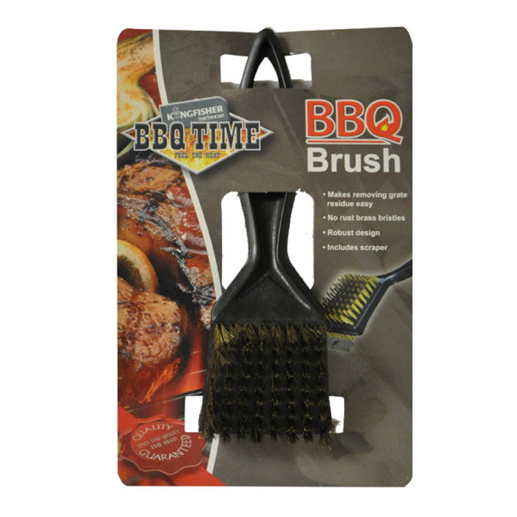 Kingfisher Barbecue BBQBRUSH BBQ Brass Bristle Brush - Premium Barbecue Accessories from Bonnington Plastics - Just $1.99! Shop now at W Hurst & Son (IW) Ltd