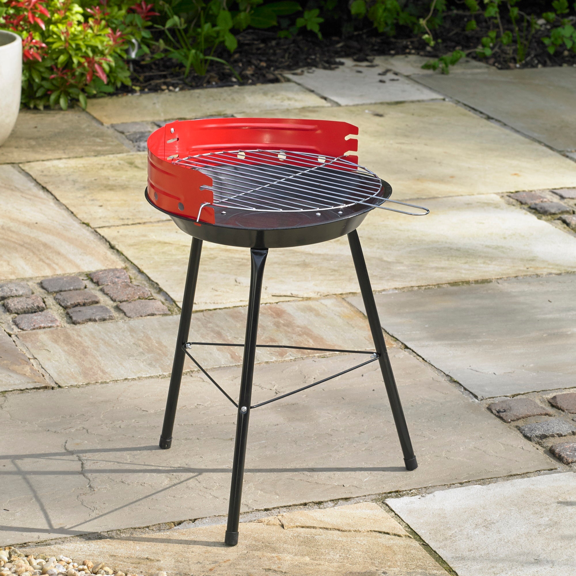 Kingfisher Barbecue BBQ2 14" Steel Round BBQ - Premium Charcoal Barbecues from Bonnington Plastics - Just $17.95! Shop now at W Hurst & Son (IW) Ltd