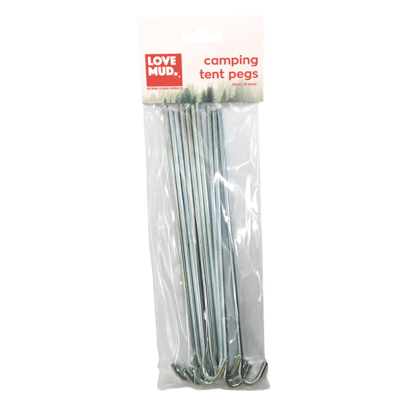 Love Mud OLPS Camping Tent Pegs 23cm Pack of 10 - Premium Tent Pegs from Bonnington Plastics - Just $1.85! Shop now at W Hurst & Son (IW) Ltd