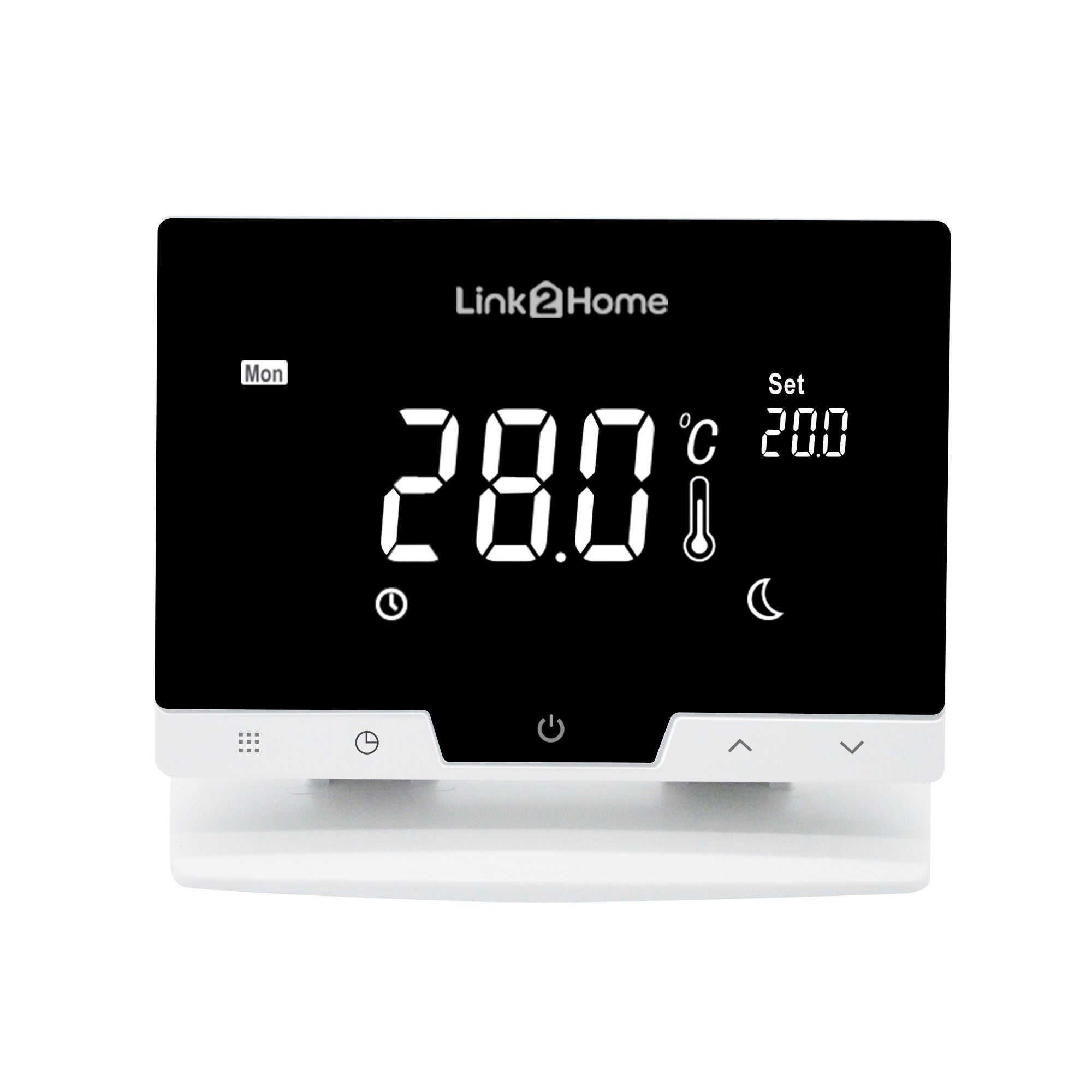 Link2Home L2H-WFTHERMO Wi-Fi-RF Thermostat Smart Link2Home Brand_Link2Home Collections_Heating Controls Electrical Feb22 Google Product Heating / Cooling Link2Home Mark.Williams Moneysaving Product Type_Smart