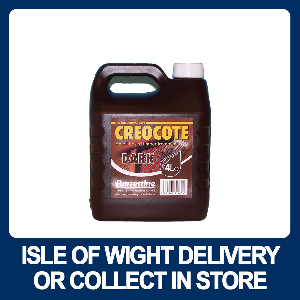 Bartoline Creosolve / Creocote 4 Ltr - Various Colours - Premium Outdoor Wood Stains from BARRETTINE - Just $11.99! Shop now at W Hurst & Son (IW) Ltd