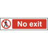 Centurion 5053 No Exit Sign - 200 x 50 - Premium Signs / Numbers from Centurion - Just $2.35! Shop now at W Hurst & Son (IW) Ltd