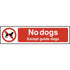 Centurion 5057 No Dogs Except Guide Dogs Sign - 200 x 50 - Premium Signs / Numbers from Centurion - Just $3.19! Shop now at W Hurst & Son (IW) Ltd