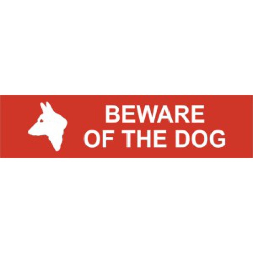 Centurion 5251 Beware Of The Dog Sign - 200 x 50 - Premium Signs / Numbers from Centurion - Just $3.19! Shop now at W Hurst & Son (IW) Ltd