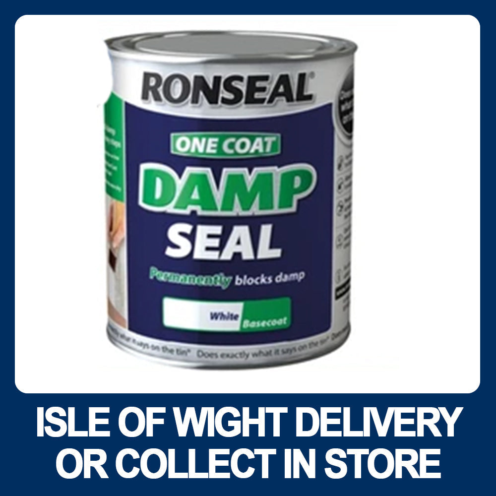 Ronseal One Coat Damp Seal White Basecoat - Premium Damp Seal from RONSEAL - Just $9.95! Shop now at W Hurst & Son (IW) Ltd
