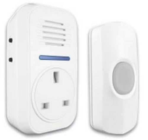 Smart Chime 66729 Plug Through Door Chime with Bell Push - Premium Door Bells from Uni-Com - Just $15! Shop now at W Hurst & Son (IW) Ltd
