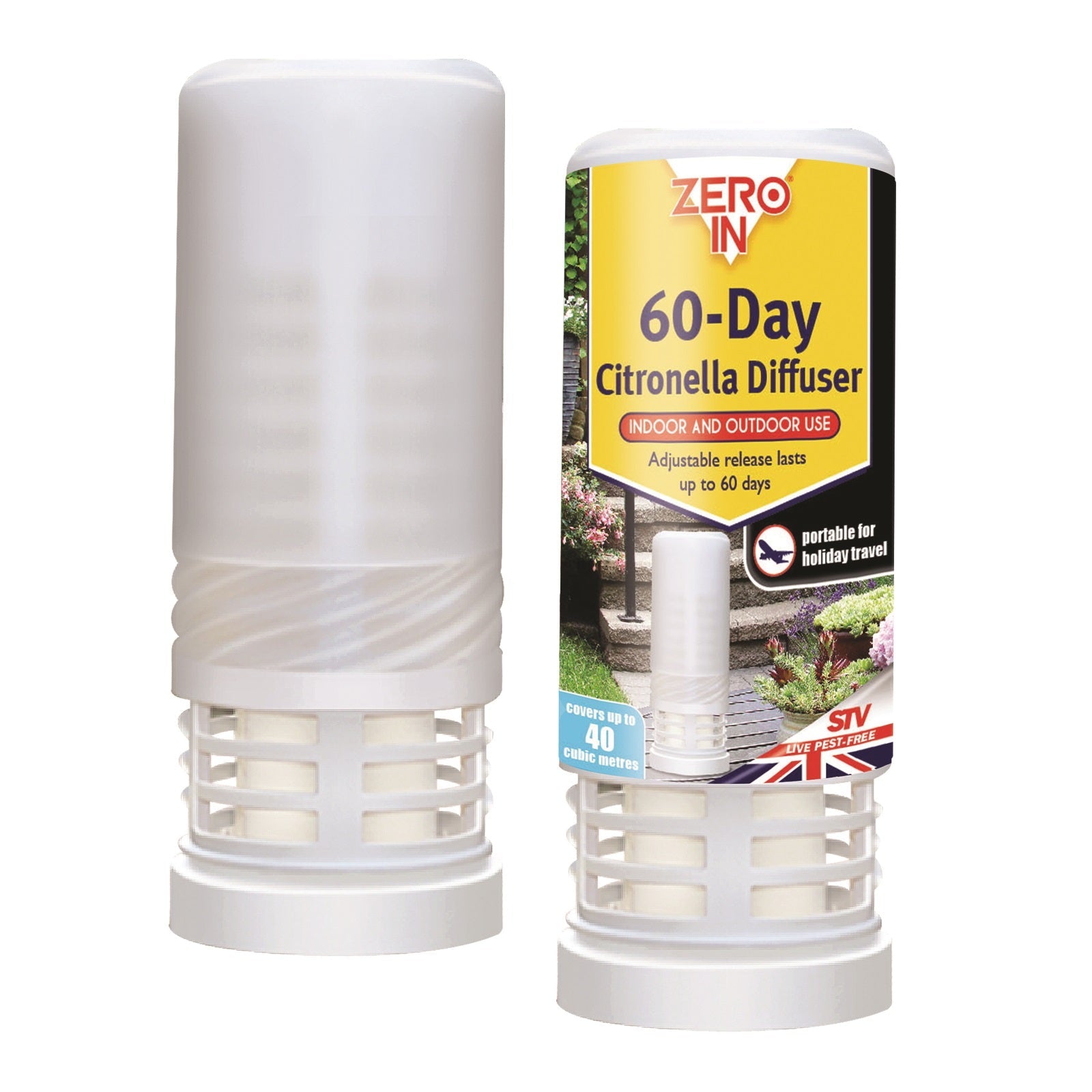 Zero In ZER885 60-Day Citronella Diffuser - Premium Insect from STV - Just $4.49! Shop now at W Hurst & Son (IW) Ltd