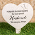 Widdop 62600 Memorial Heart Shaped Stake - Husband - Premium Memorial Giftware from Widdop Bingham - Just $7.5! Shop now at W Hurst & Son (IW) Ltd