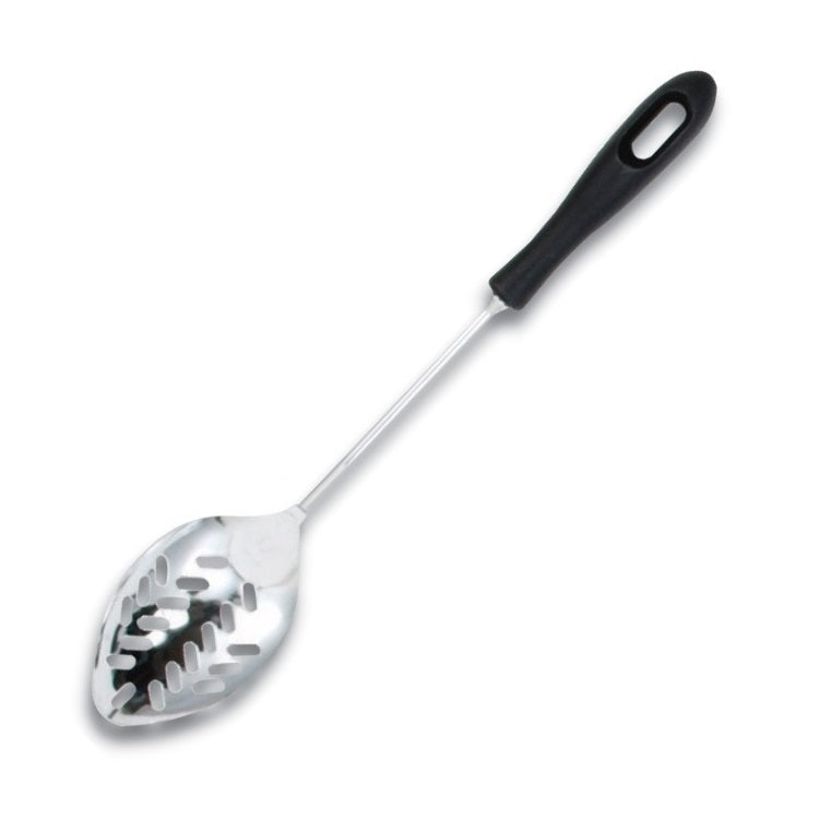 Lichfield 626013 Chrome Slotted Spoon with Black Handle - Premium Ladles & Spoons from Fackelmann - Just $2.99! Shop now at W Hurst & Son (IW) Ltd