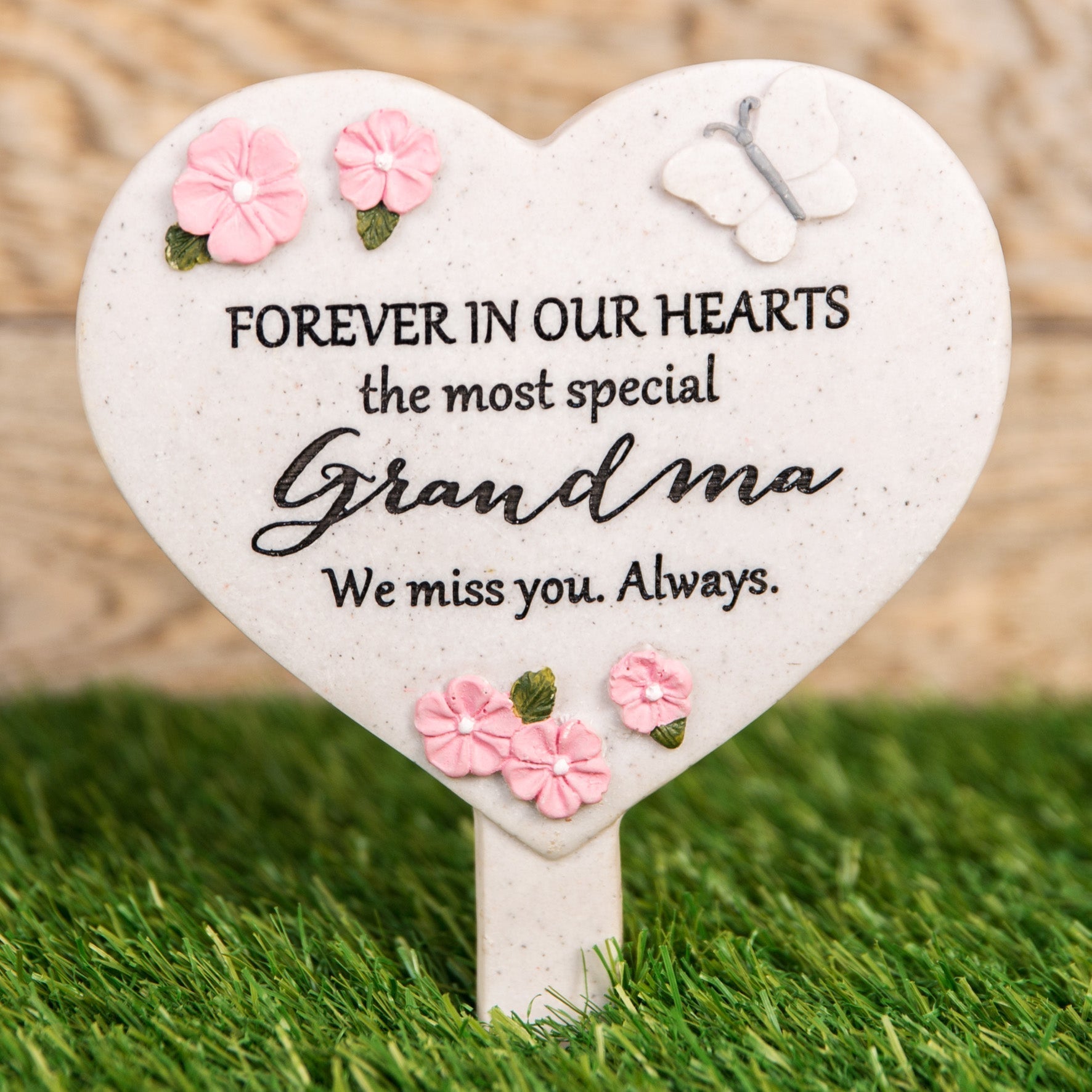 Widdop 62602 Memorial Heart Shaped Stake - Grandma - Premium Memorial Giftware from Widdop Bingham - Just $7.5! Shop now at W Hurst & Son (IW) Ltd