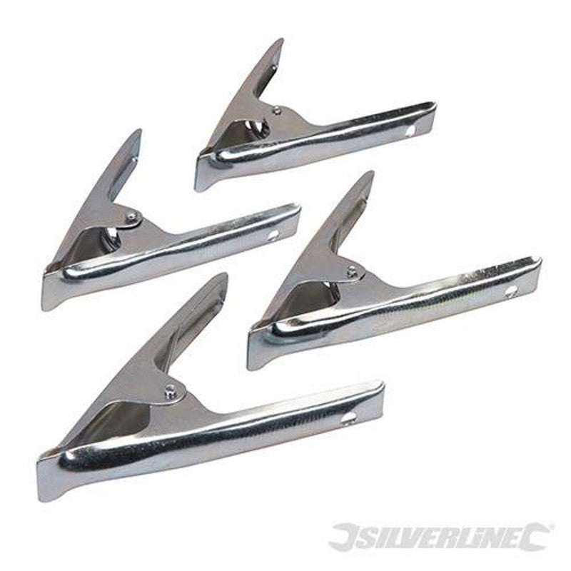 Silverline 630014 Stall Clips / Clamps 4pk - Premium Clamps from Toolstream - Just $7.3! Shop now at W Hurst & Son (IW) Ltd