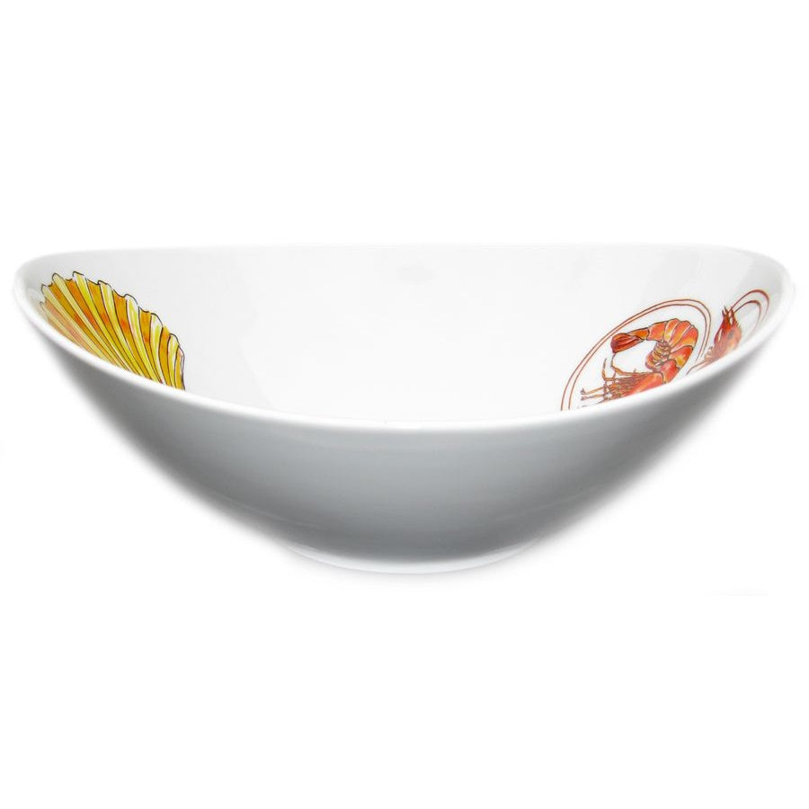 Richard Bramble RBSHPCC18 18cm (7¼") Oval Bowl - Shrimp & Scallop - Premium Bowls / Dishes from Richard Bramble - Just $24.95! Shop now at W Hurst & Son (IW) Ltd
