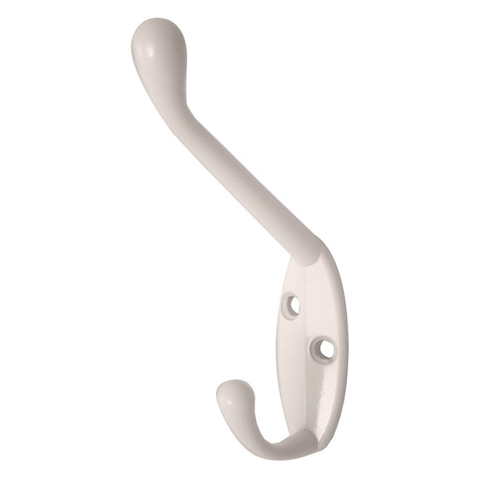 Headbourne HK0221B Standard Hat & Coat Hooks White Pkt2 Hat / Coat Hooks Headbourne Brand_Headbourne Brand_Select Hardware Collections_Hat / Coat Hooks Feb22 Google Product Hat & Coat Hooks Headbourne Ironmongery Mark.Williams Product Type_Hat / Coat Hooks Product Type_Robe Hooks Robe Hooks Select Hardware Tools