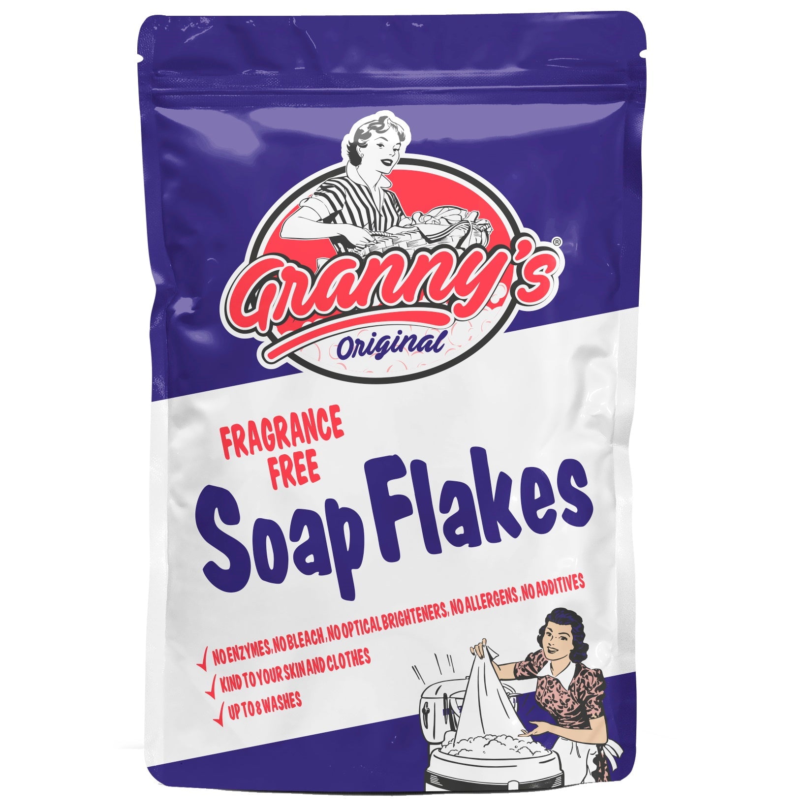 Granny's Original SW1017 Fragrance Free Soap Flakes 425g - Premium Laundry Care from 151 Products Ltd - Just $2.59! Shop now at W Hurst & Son (IW) Ltd