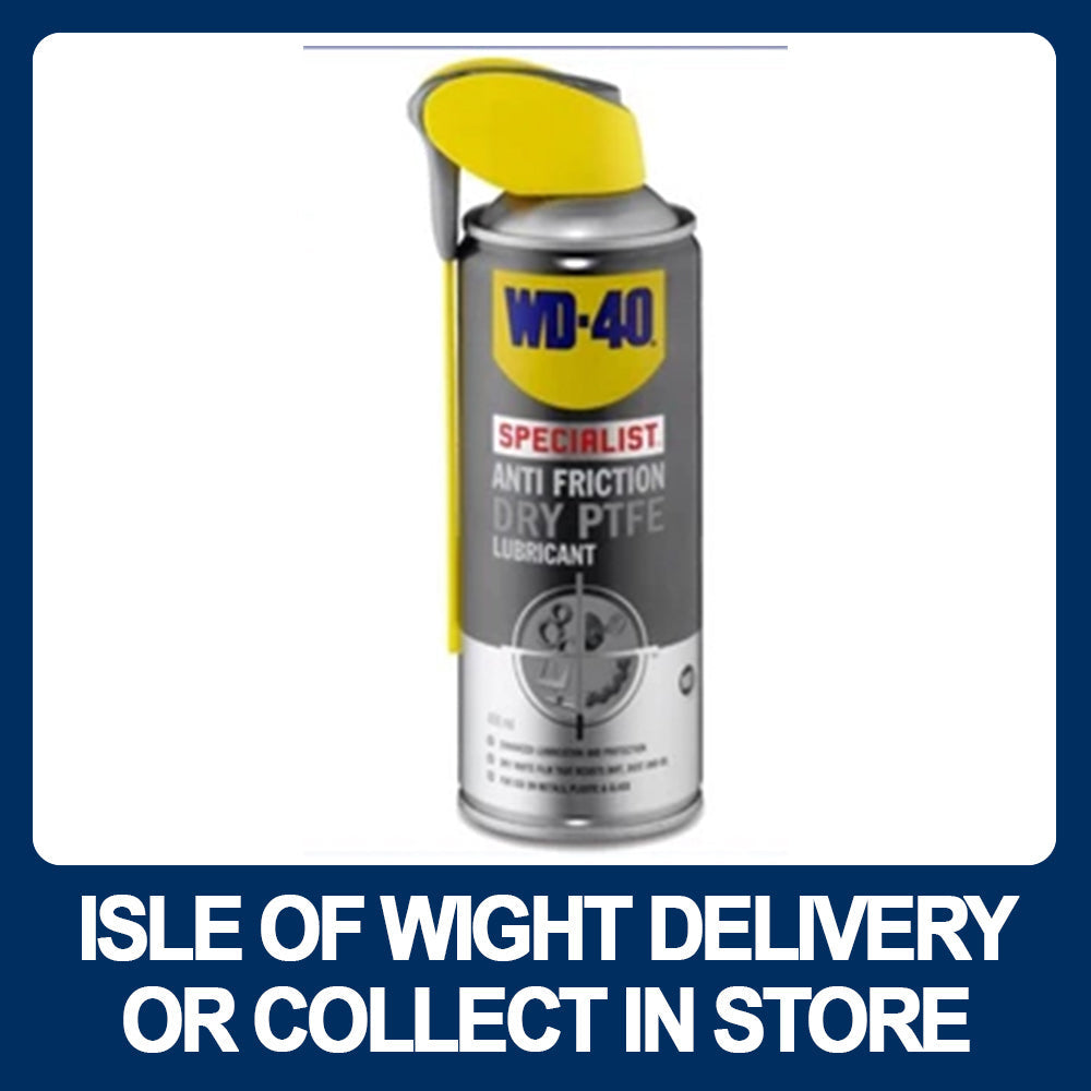 WD-40 Specialist 44394 Anti Friction Dry PTFE Lubricant 400ml - Premium Lubricants from WD40 Company Ltd - Just $7.8! Shop now at W Hurst & Son (IW) Ltd