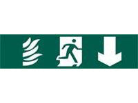 PVC Safety Signs - Fire Exit 200x50mm - Various - Premium Signs / Numbers from Centurion - Just $3.19! Shop now at W Hurst & Son (IW) Ltd