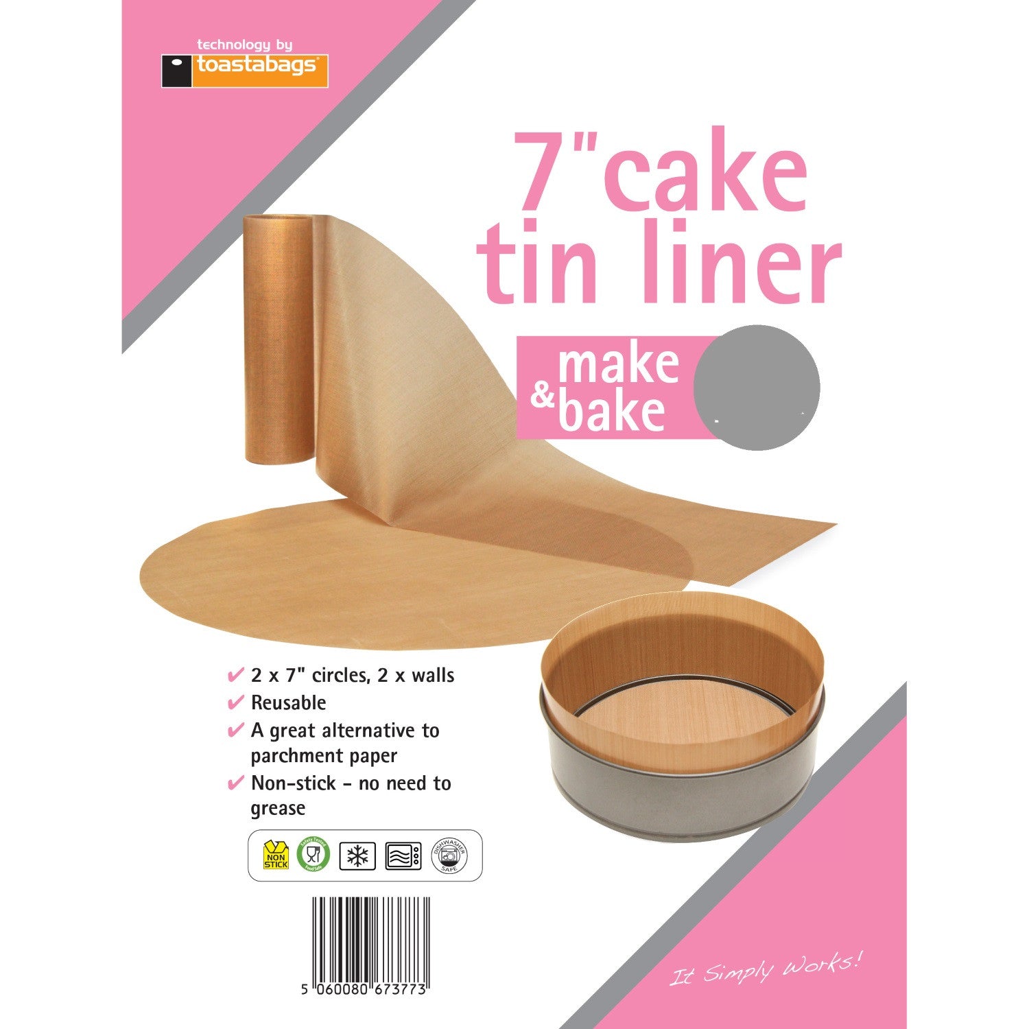 Planit Make & Bake Cake Tin Liners - Various Sizes - Premium Baking from Planit Products Ltd - Just $1.5! Shop now at W Hurst & Son (IW) Ltd