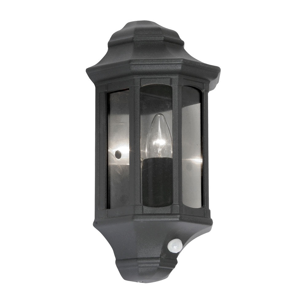 Oaks 815PIRBK Westminster PIR Flush Wall Lantern Black - Premium Outdoor Lights from Oaks - Just $60.95! Shop now at W Hurst & Son (IW) Ltd