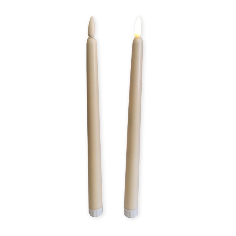 Accents LB183021 Flickabrights Taper Candles - Premium Light Up Decorations from Premier Decorations - Just $7.5! Shop now at W Hurst & Son (IW) Ltd
