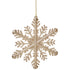 Premier AC195471CG Glitter Snowflake 30cm - Champagne / Gold Christmas Decorations Premier Decorations All Things Christmas Brand_Premier Decorations Christmas Products CHRISTMAS SALE Collections_All Things Christmas Decor & Giftware Google Product Home Premier Decorations Product Type_Christmas Decorations Xmas