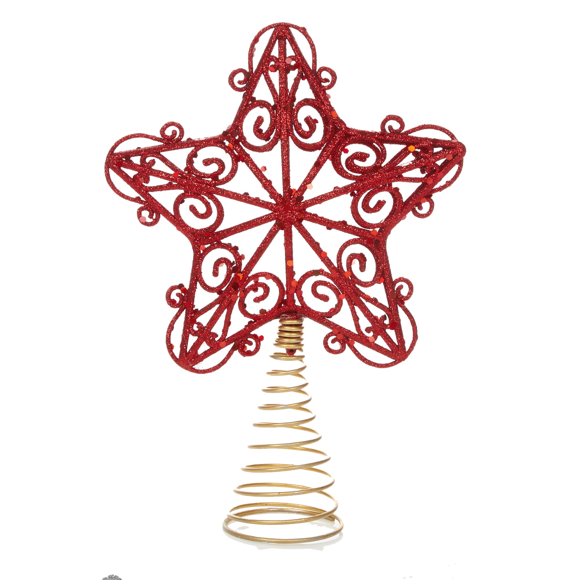 Accents AC205496 Glittery Star Tree Topper - Various Colours - Premium Christmas Decorations from Premier Decorations - Just $2.2! Shop now at W Hurst & Son (IW) Ltd