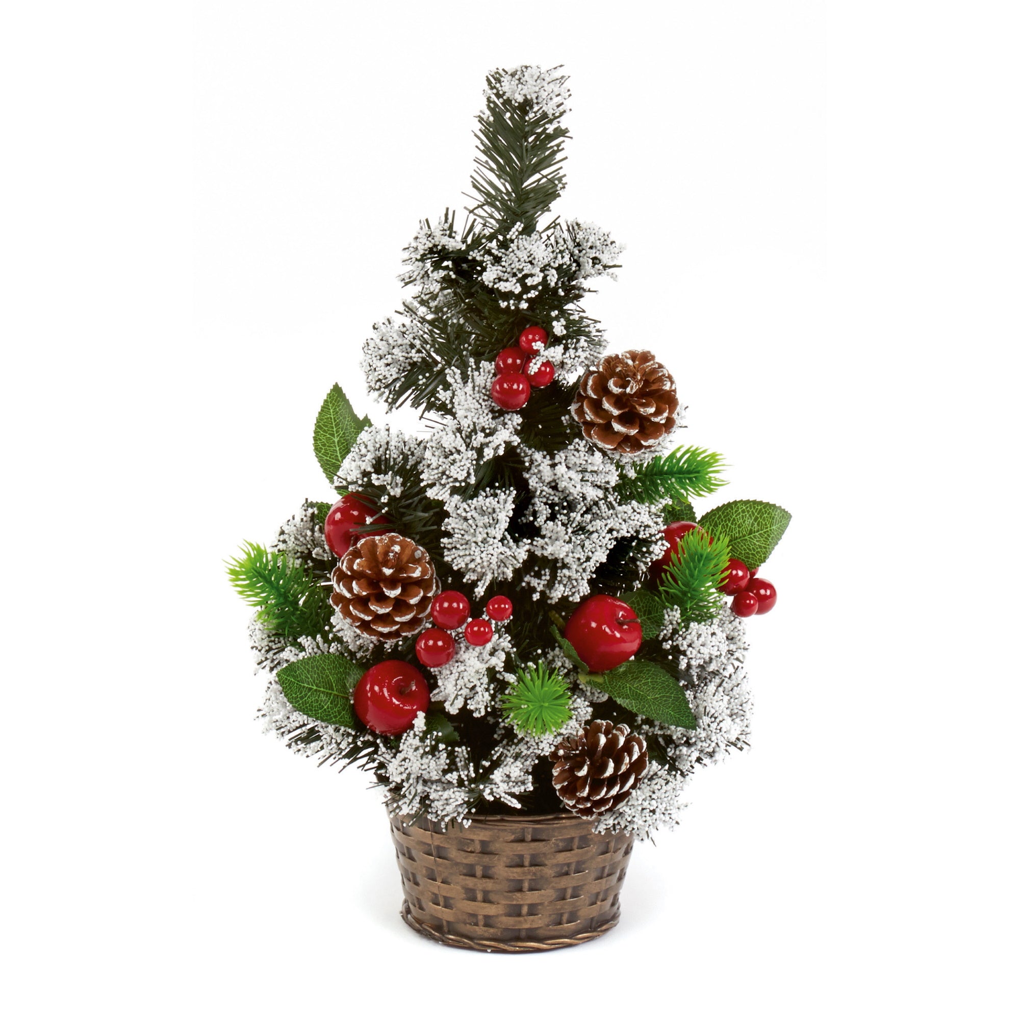 Premier Decorations TRD151815 Dressed Snow Tree in a Pot 45cm - Premium Christmas Trees from Premier Decorations - Just $6.95! Shop now at W Hurst & Son (IW) Ltd