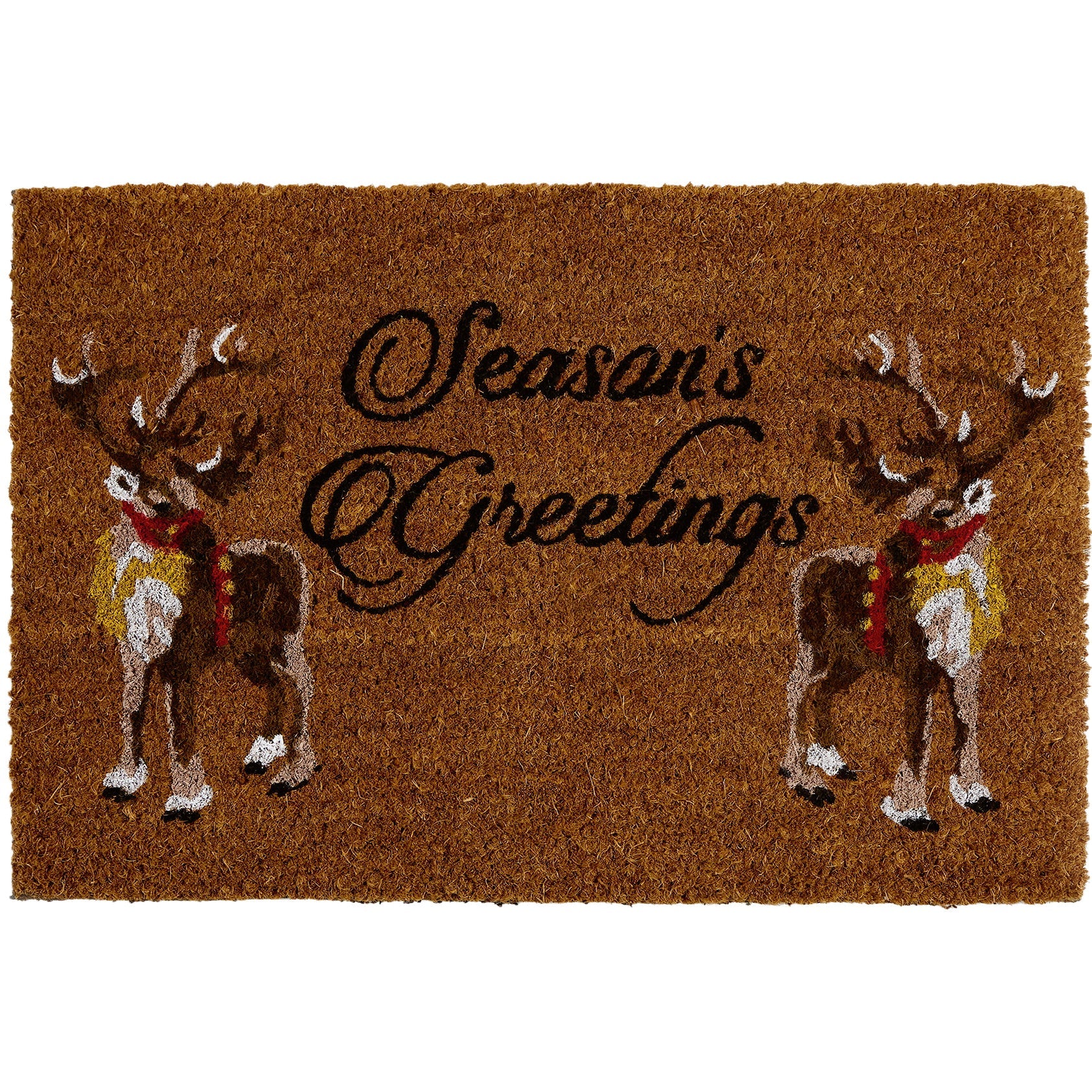 Accents AC211245 Coir Door Mat 40x60cm Reindeers Christmas - Various Designs - Premium Doormats from Premier Decorations - Just $9.95! Shop now at W Hurst & Son (IW) Ltd