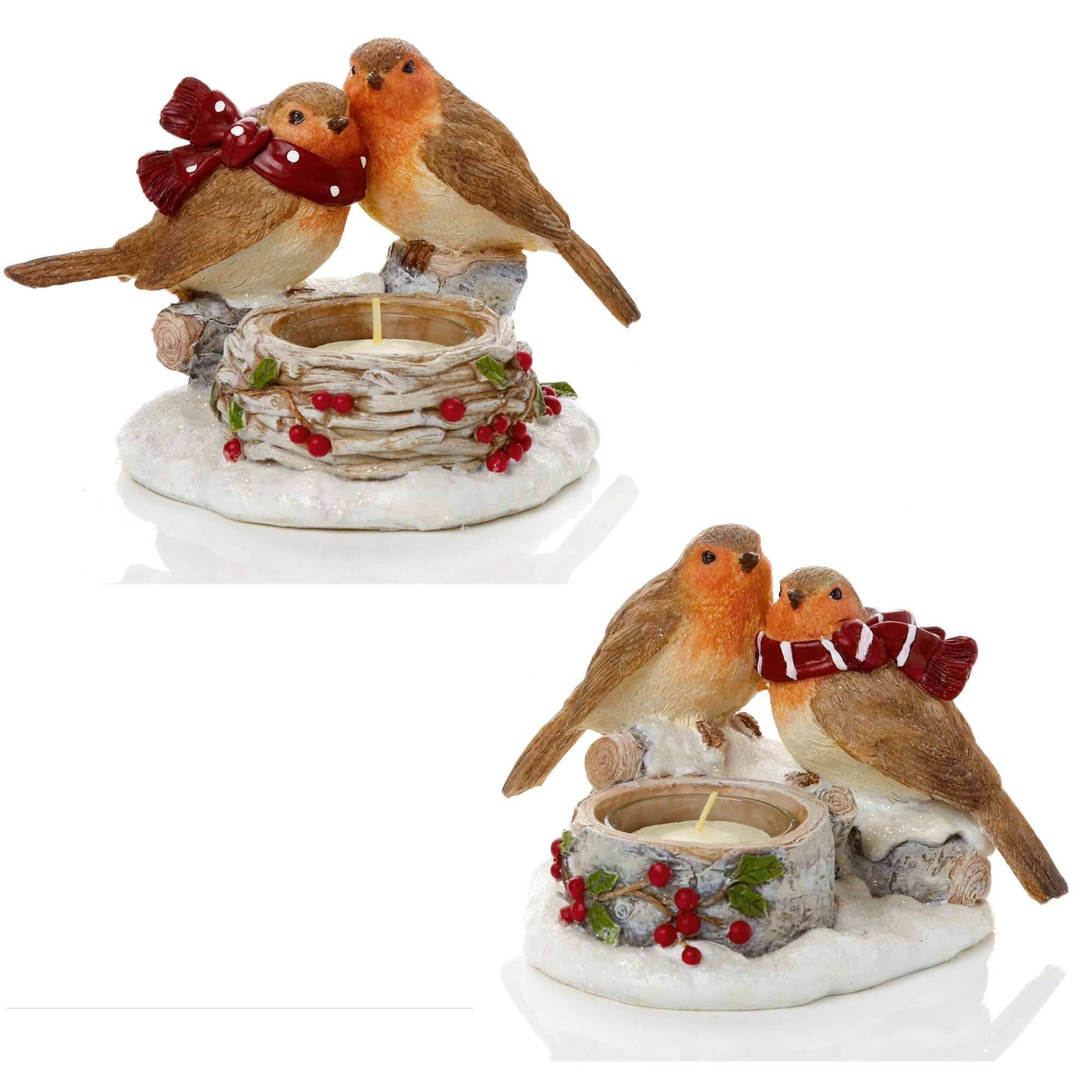 Accents MO165440 Robin Tealight Holder 10cm High - Various - Premium Candle Holders from Premier Decorations - Just $13.99! Shop now at W Hurst & Son (IW) Ltd