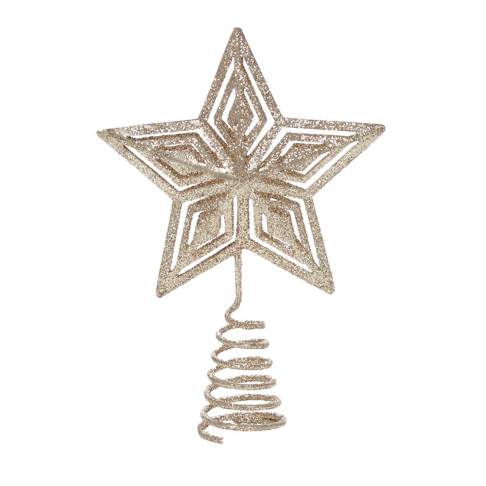 Accents AC205125 Glitter Star Tree Topper 14cm - Various Colours - Premium Christmas Decorations from Premier Decorations - Just $2.75! Shop now at W Hurst & Son (IW) Ltd