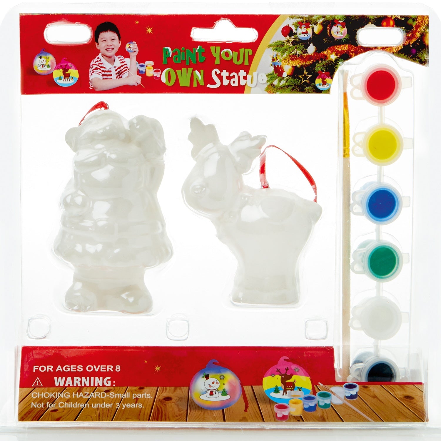 Premier AC221422 Paint Your Own Christmas Ornaments Set of 2 - Premium Toys from Premier Decorations - Just $6.95! Shop now at W Hurst & Son (IW) Ltd
