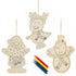 Premier AC191644 Colour Your Own Christmas Characters Set of 3 - Premium Toys from Premier Decorations - Just $3.50! Shop now at W Hurst & Son (IW) Ltd