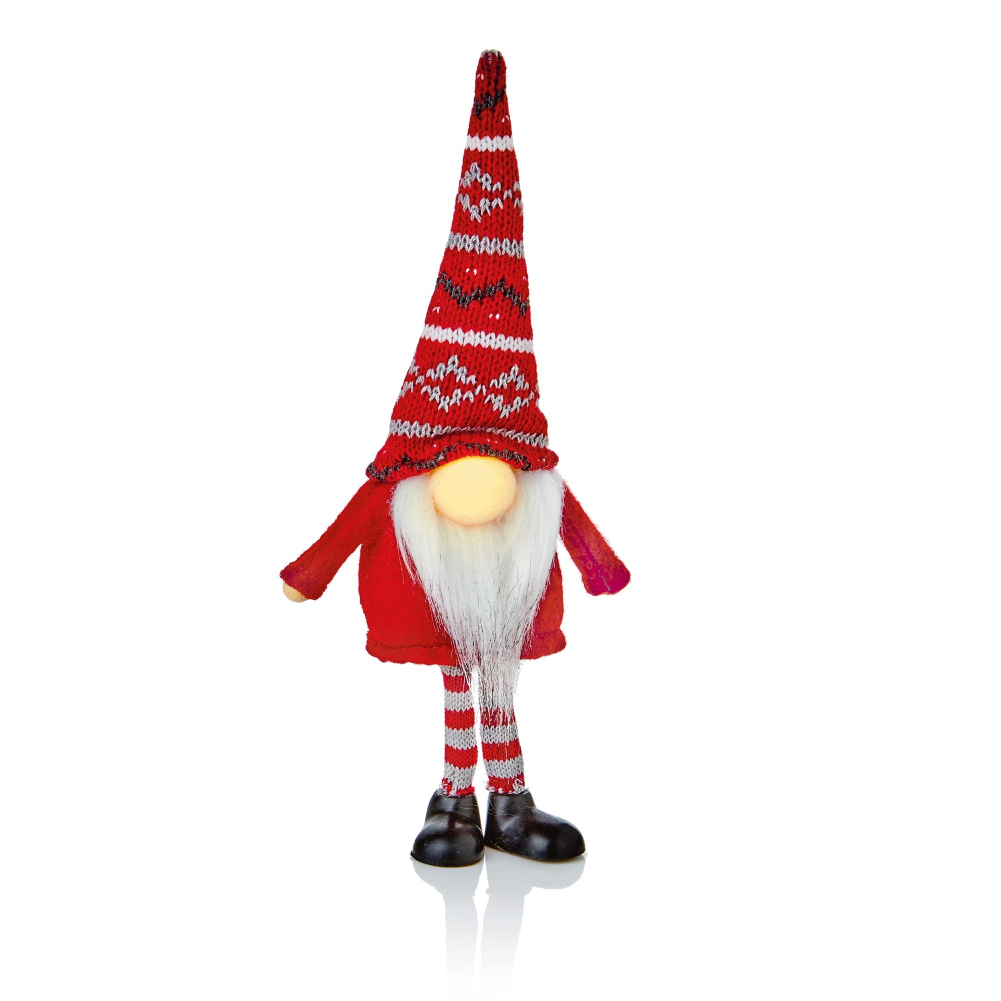 Accents LB221100 Light Up Standing Gonk Red & Grey 24cm - Premium Light Up Decorations from Accents - Just $3.95! Shop now at W Hurst & Son (IW) Ltd