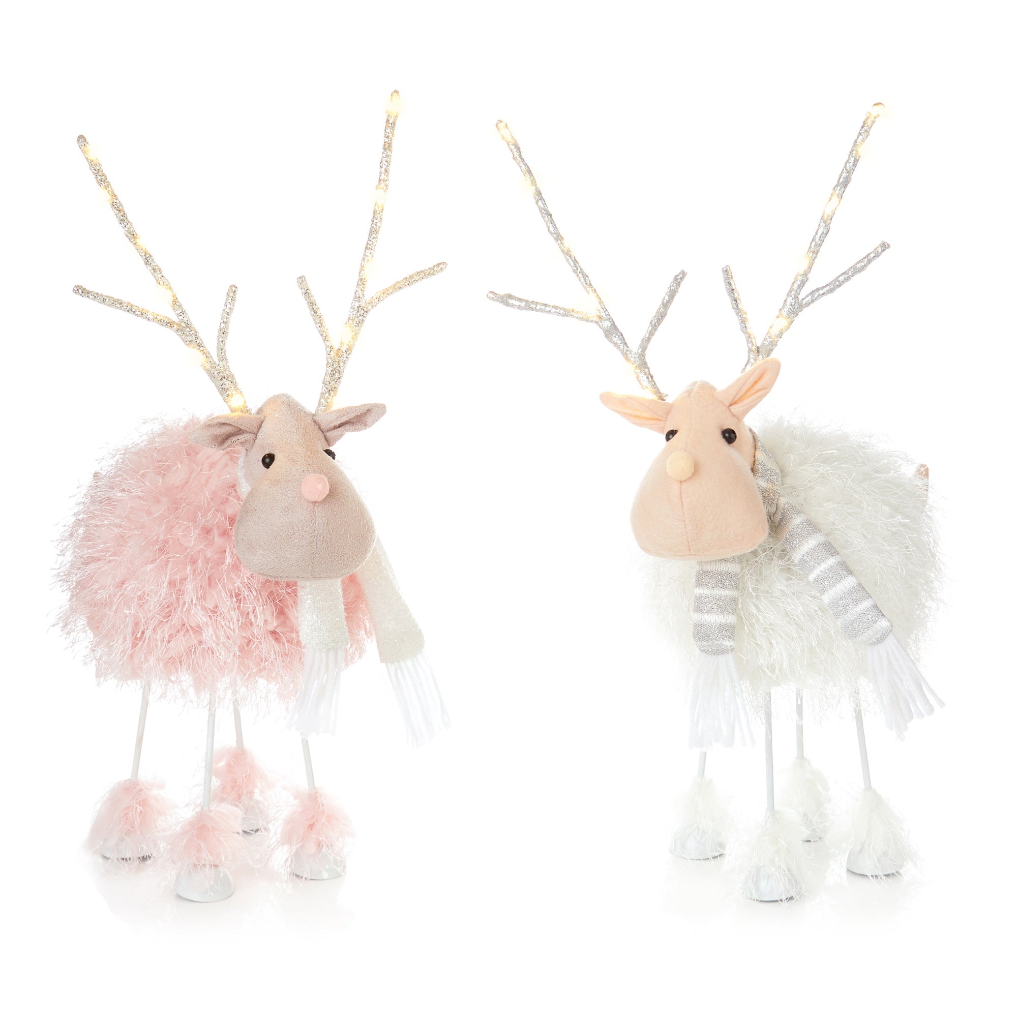 Accent LB211221 BO Lit Standing Reindeer 39cm - Various - Premium Light Up Decorations from Accents - Just $19.99! Shop now at W Hurst & Son (IW) Ltd
