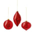 Premier G221177 Dark Red Onion Drop Bauble - Various Designs - Premium Baubles from Premier Decorations - Just $3.50! Shop now at W Hurst & Son (IW) Ltd