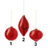 Premier G221177 Dark Red Onion Drop Bauble - Various Designs - Premium Baubles from Premier Decorations - Just $3.50! Shop now at W Hurst & Son (IW) Ltd