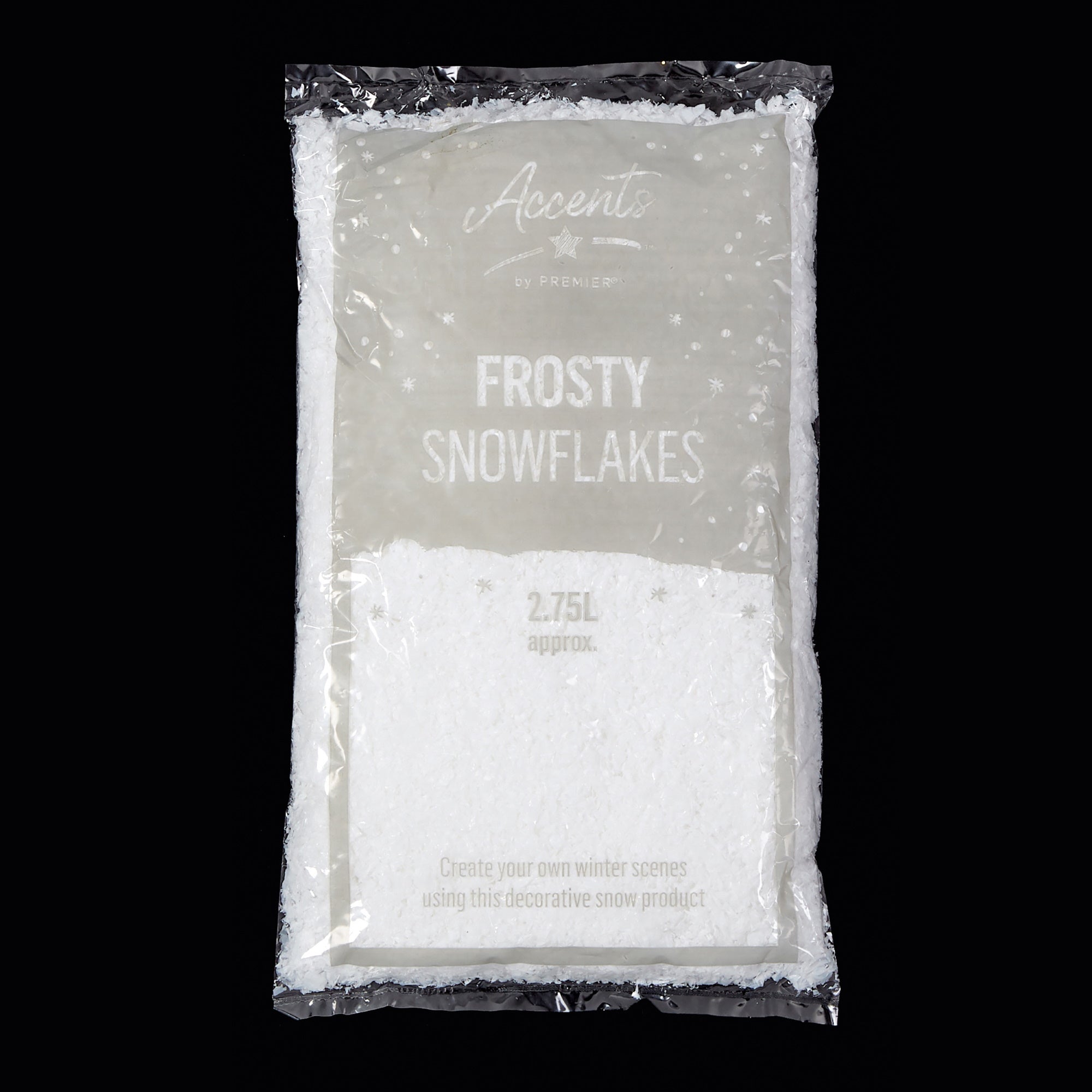 Accents PL02599 Frosty Snowflakes 2.75Ltr - Premium Christmas Decorations from Accents - Just $5.99! Shop now at W Hurst & Son (IW) Ltd