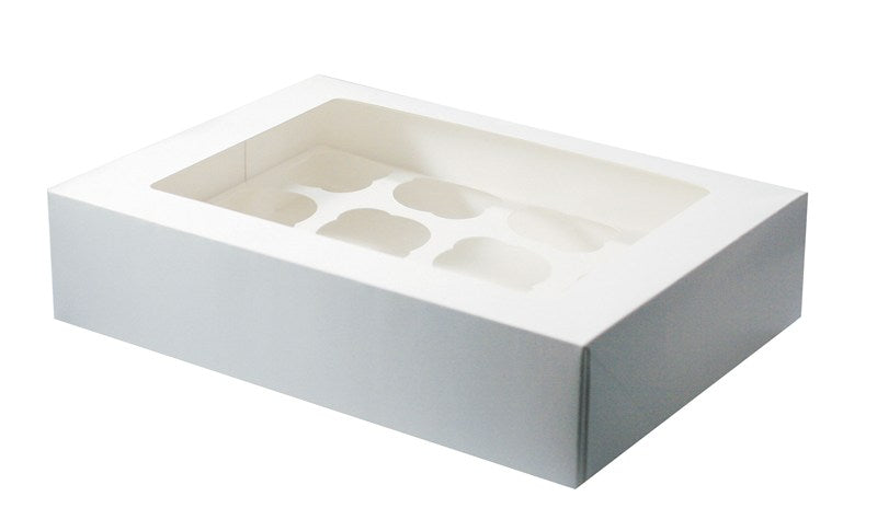 Culpitt 90075 White 12 Cupcake / Muffin Box - Premium Cake Storage from Culpitt Ltd - Just $1.75! Shop now at W Hurst & Son (IW) Ltd