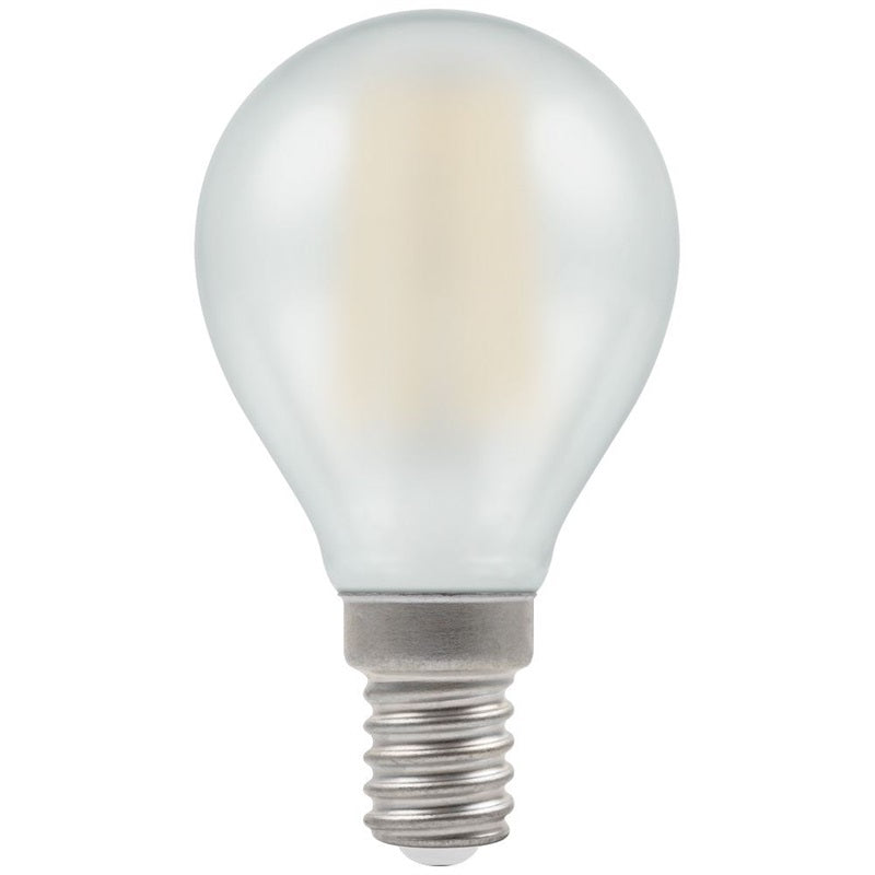 Crompton SES LED Filament Round 5 Watt Warm White Pearl - Premium B from CROMPTON - Just $4.3! Shop now at W Hurst & Son (IW) Ltd