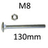 M8 Coach Bolts with Hex Nut BZP - Various Lengths - Premium M8 Bolts from Olympic Fixings - Just $0.23! Shop now at W Hurst & Son (IW) Ltd