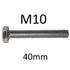 M10 Hex Head BZP Bolts - Various Lengths - Premium M10 Bolts from Olympic Fixings - Just $0.29! Shop now at W Hurst & Son (IW) Ltd
